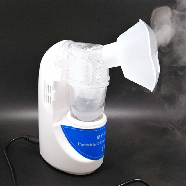 Nebulizador para asma, inhalador de salud para el hogar, atomizador ultrasónico para el cuidado de niños, con enchufe para UE/EE. UU./Reino Unido