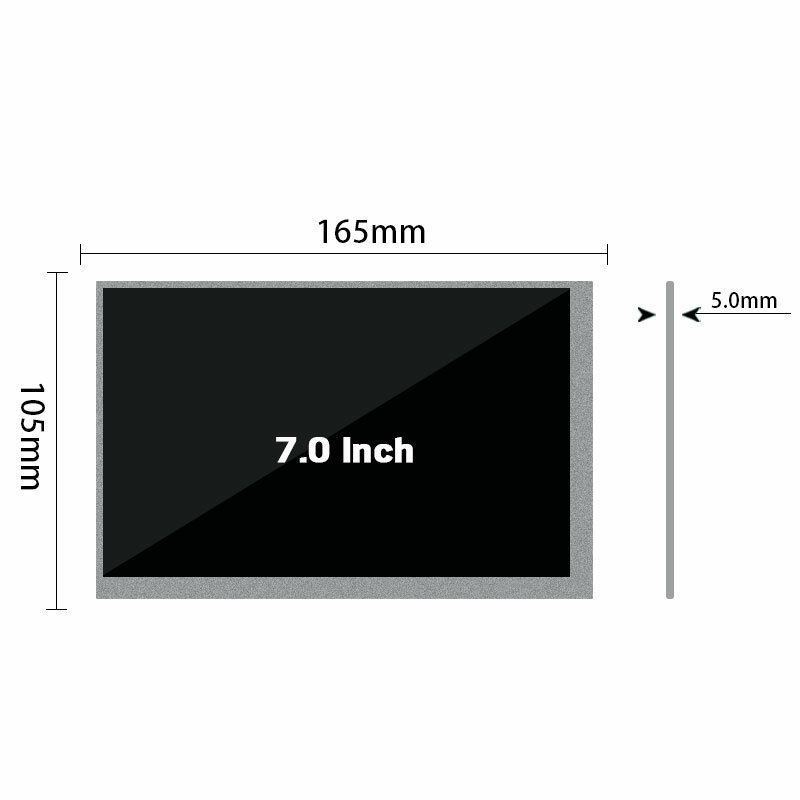 Pantalla LCD Original de 7 pulgadas LVDS, resolución de HSD070IDW2-A10, 800x480, brillo, contraste 250, 500:1