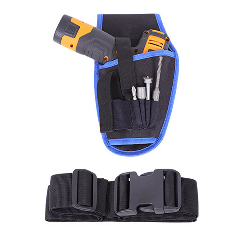 Sac de ceinture en tissu Oxford étanche multifonctionnel, sac à outils, ceinture électrique, pochette pour clé, tournevis, perceuse à main
