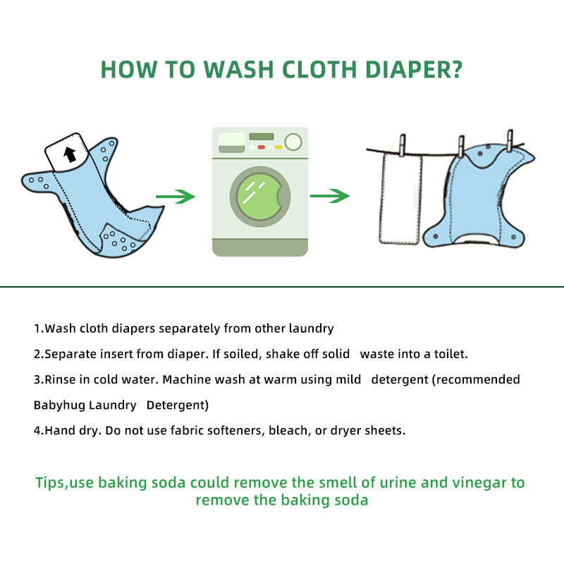 [Mumsbest] pannolini di stoffa impermeabili lavabili ecologici per bambini pantaloni riutilizzabili per bambini riutilizzabili 0-2 anni 3-15kg pannolino tascabile