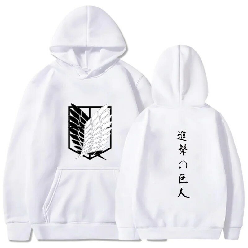 Attack on Titan Fashion Animation Hoodies Pullovers Tops Unisex Clothes