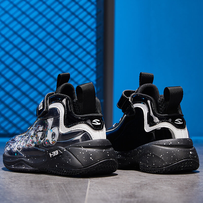 Sepatu Anak-anak Sneakers Kasual Anak Laki-laki Tahan Lama Kulit EVA Sol Lembut Antiselip Sepatu Bot Lari Anak Perlengkapan Aktivitas Luar Ruangan Tren
