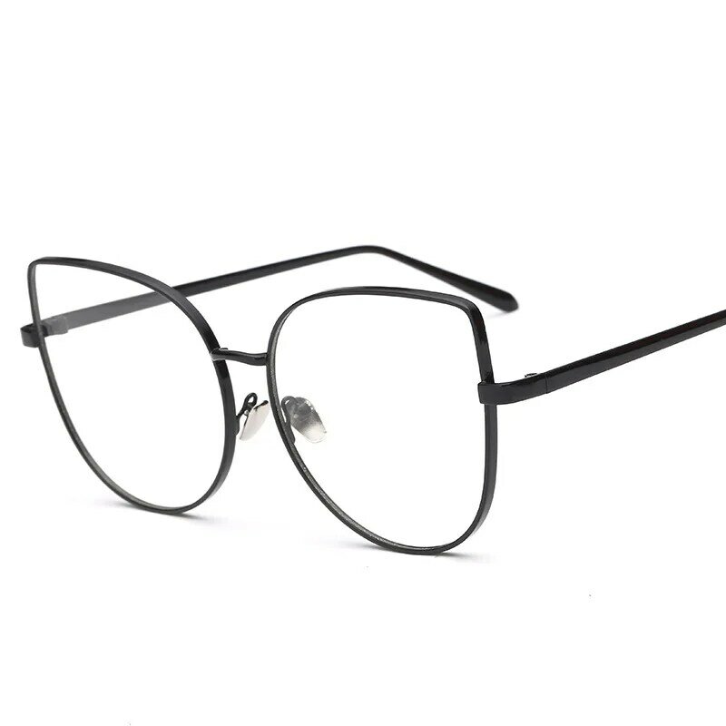 LONSY-gafas De Sol con diseño De ojo De gato para hombre y mujer, lentes ópticas para miopía, con montura Retro, para ordenador