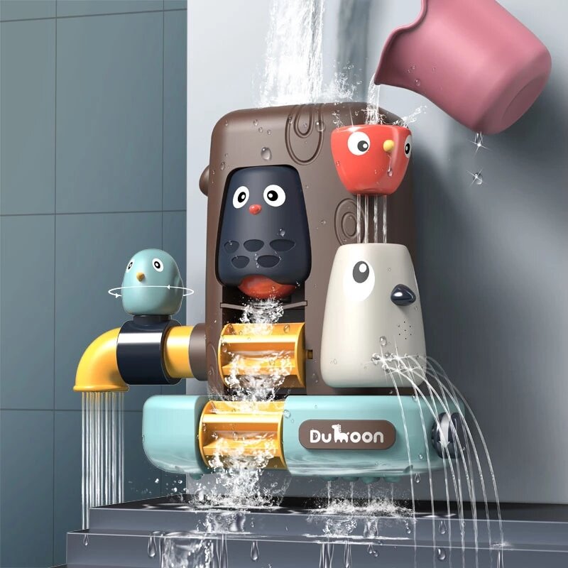 Rurociąg woda prysznic natryskowy zabawki do kąpieli gra słoń grzyb ptak dziecko dzieci pływanie kąpiel łazienka maluch prezenty dla dzieci