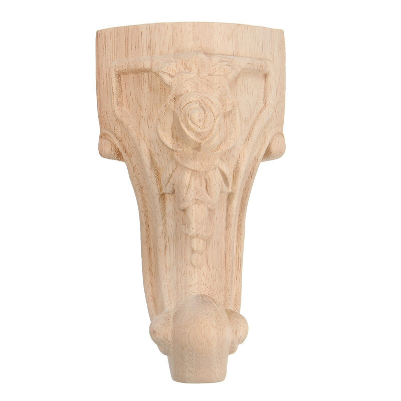 4pcs10x6 Cm Furniture Legs European Solid Wood Carving. Tv Cabinet Sofa With Independent Feet Home Accessories Boutique