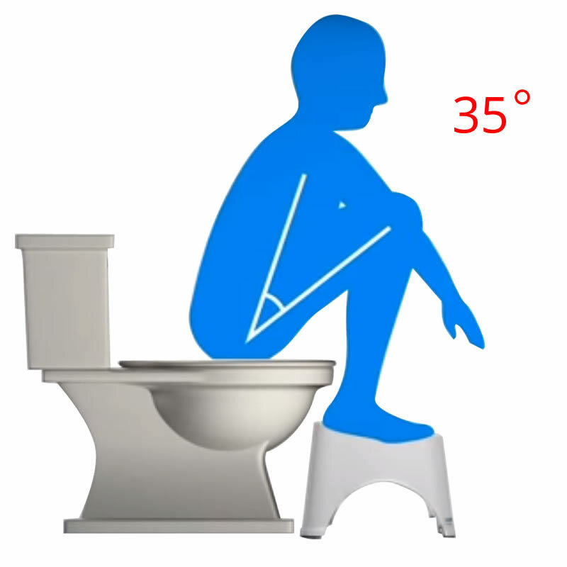 Tabouret de toilette en forme de U, coussin antidérapant, aide à la salle de bain, siège de pied, soulage la Constipation, Piles, 40x250x170mm