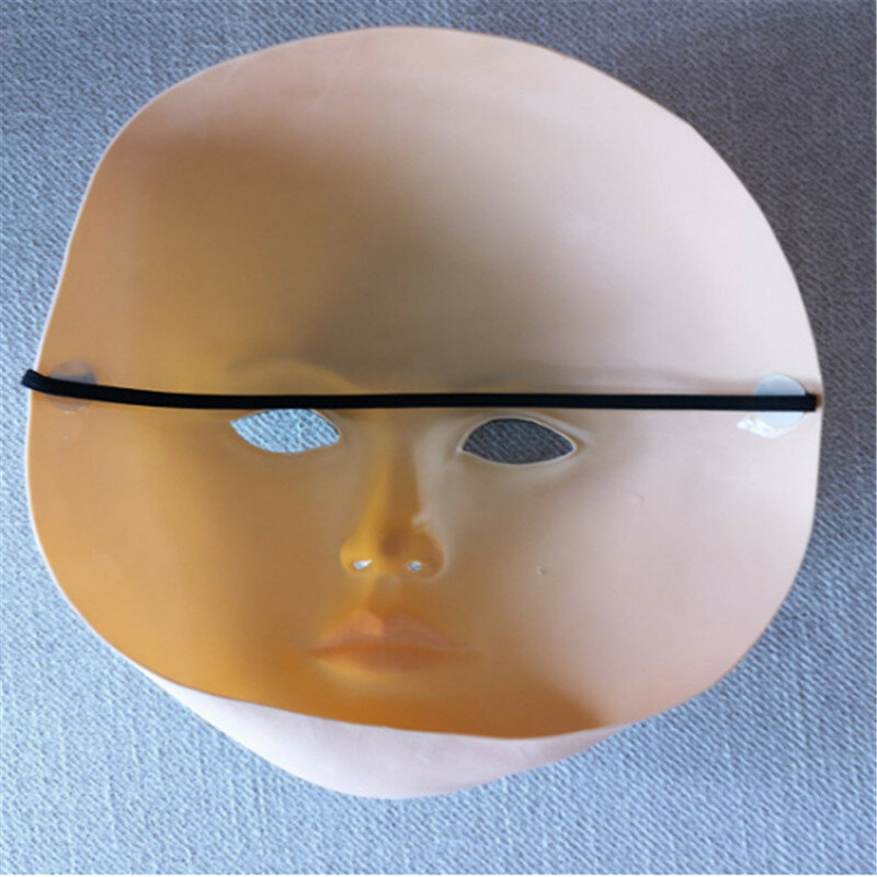 Mascarilla de látex realista para mujer, Máscara protectora solar para la piel, transgénero, medio cubierto, juego de rol