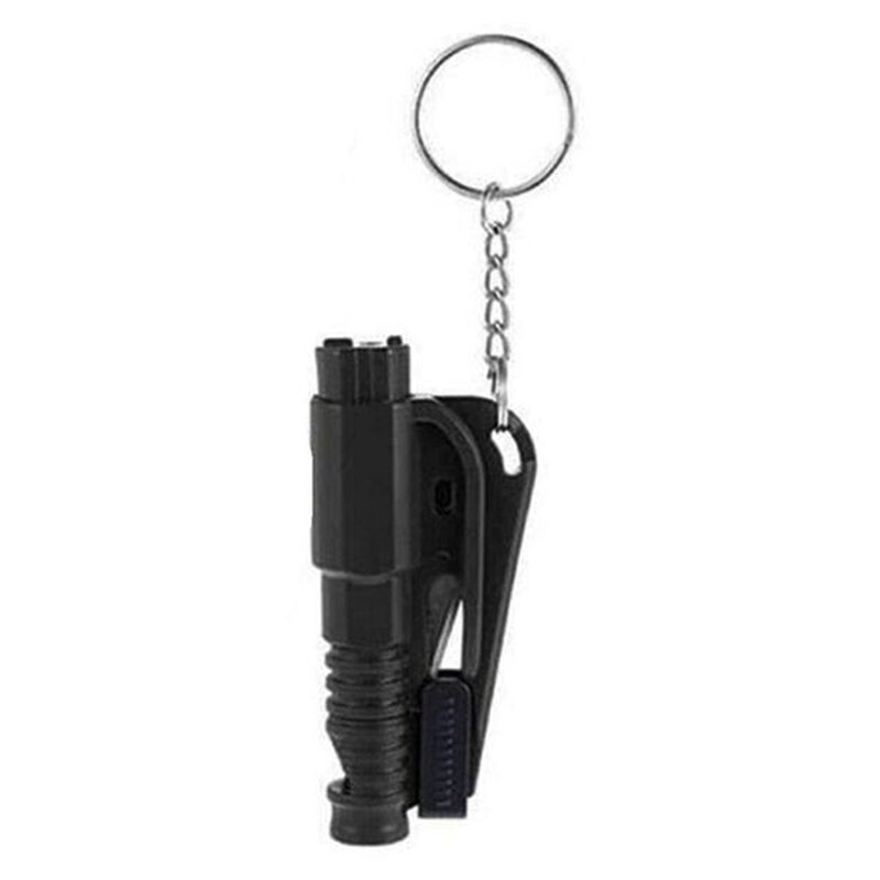 Mini Sicherheit Hammer Keychain Auto Fenster Glas Breaker Seatbelt Cutter 2 In 1 Tragbare Frühling Typ Escape Hammer Auto Rettungs werkzeug