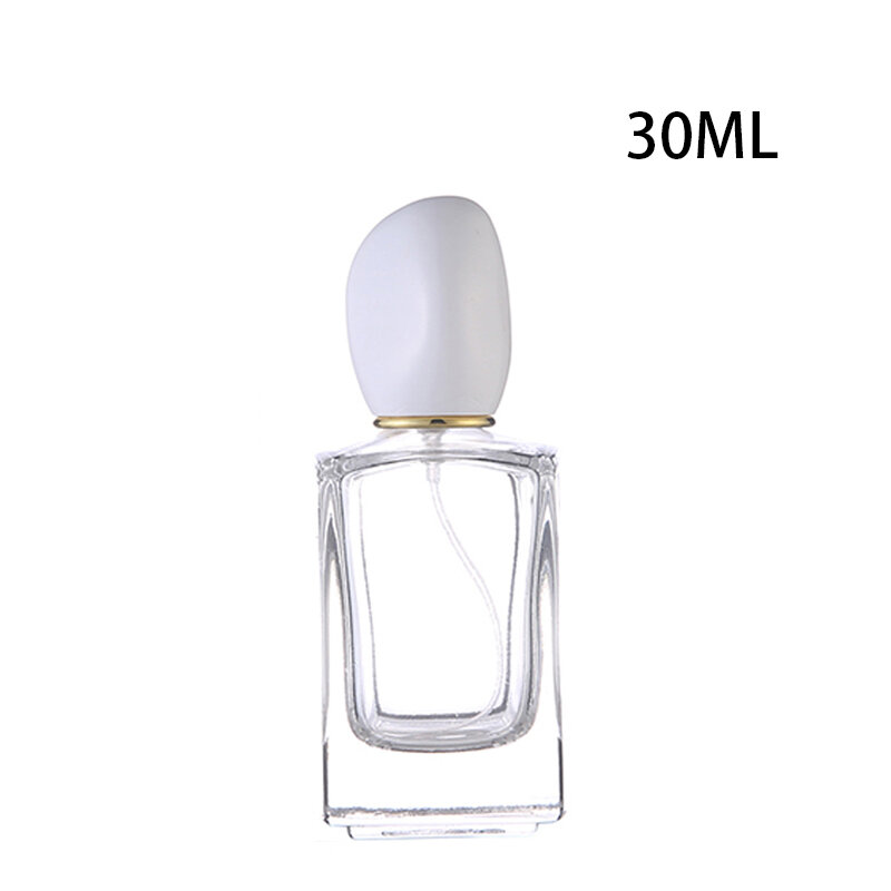 Garrafa vazia recarregável do perfume 30/50 ml garrafa de vidro do pulverizador do curso portátil atomizador recipientes cosméticos sub-engarrafamento
