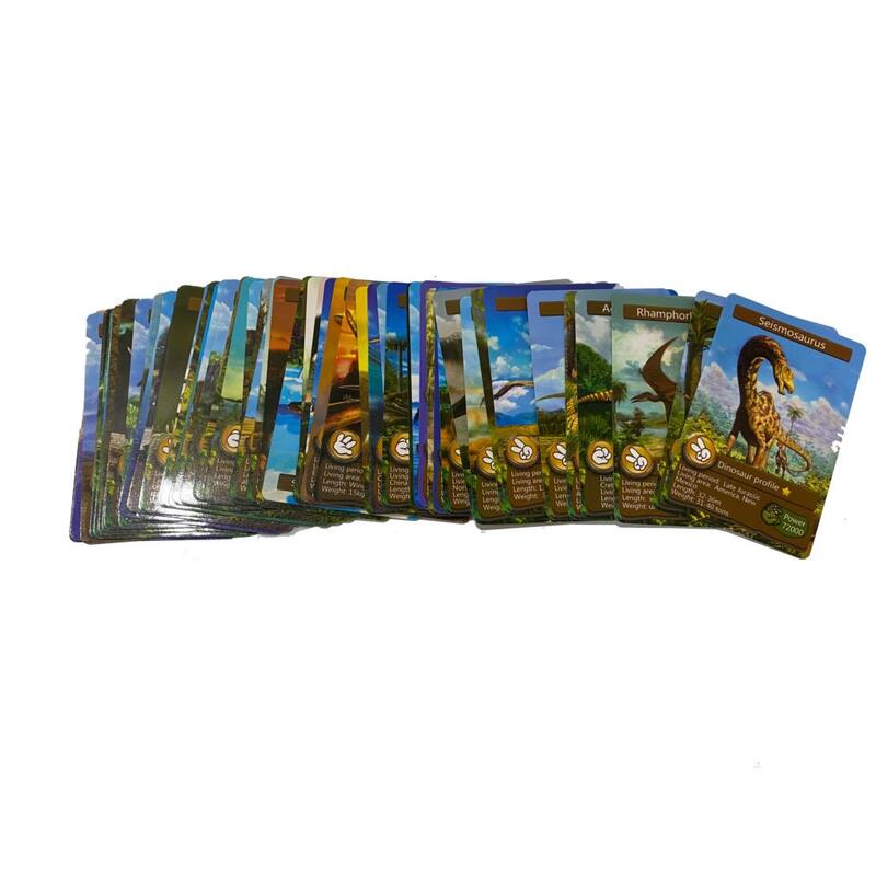 55pcs Disney Dinosaur Cognition Card Game Battle Carte Anime Carte collezionabili Album Book giocattoli per bambini regali> 3 anni 8.7*6.3cm