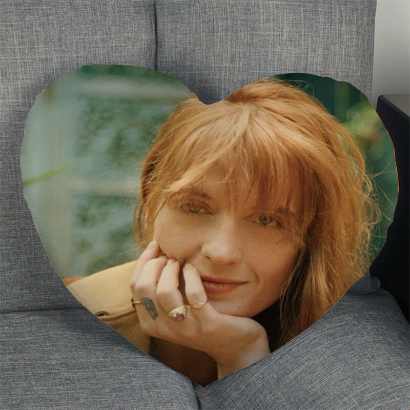 Florence Welch poduszka zrazy w kształcie serca poszewki na poduszki pościel wygodna poduszka/dobra na sofę/dom/samochód wysokiej jakości poduszka Ca