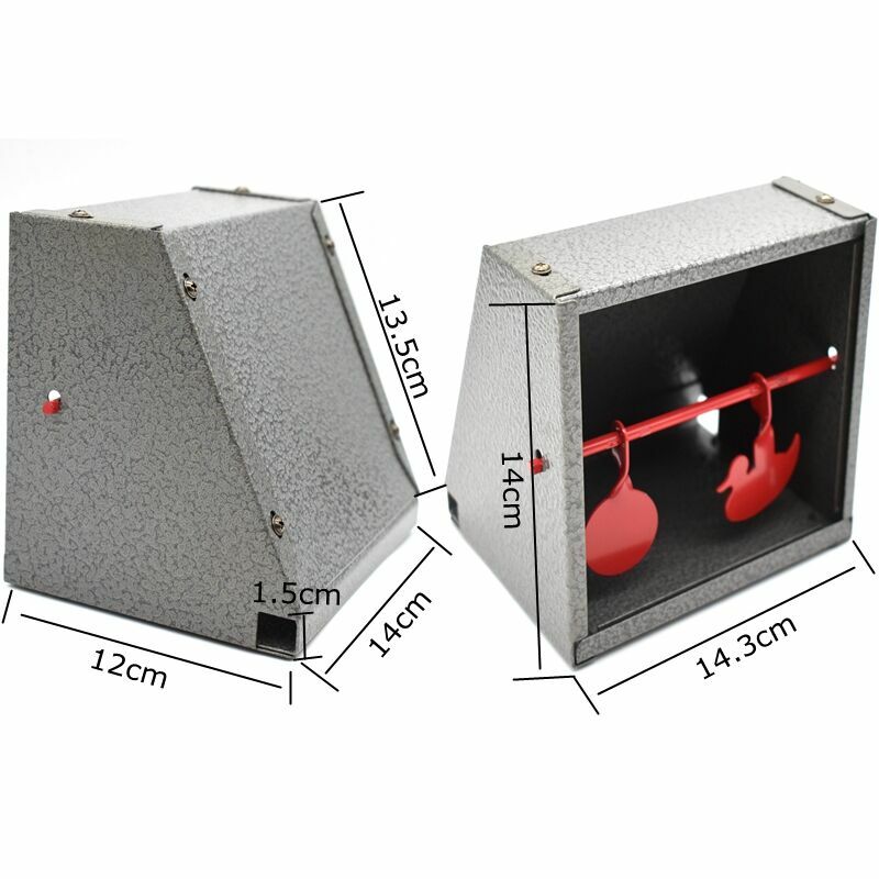 Bala armadilha caixa para airsoft paintball alvos de papel, suporte de montagem da caixa de bala tiro alvo para pelotas arma auto reset