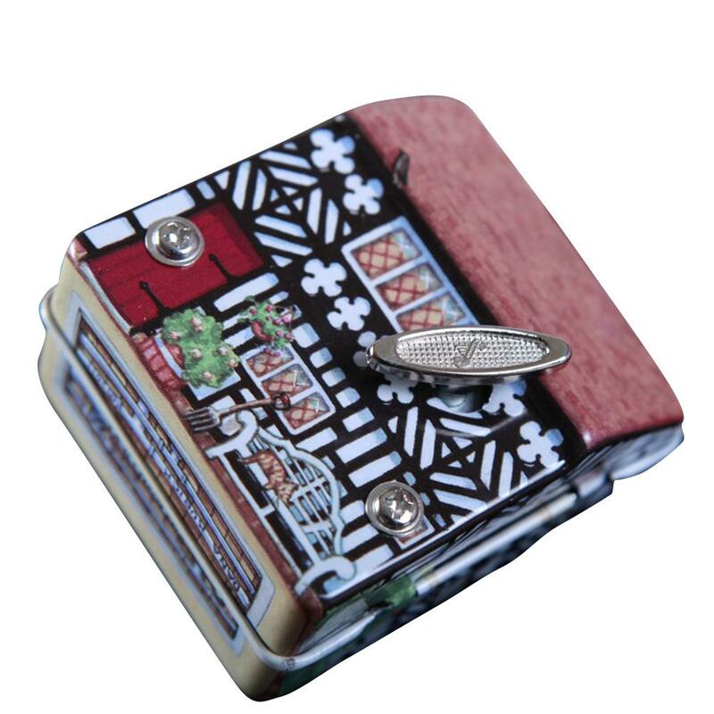 KuuleeโลหะHouse Mini Music Boxของเล่นสำหรับหญิงเป็นของขวัญน่ารักขนาดเล็กHouse Mini Music Box Creativeของขวัญ