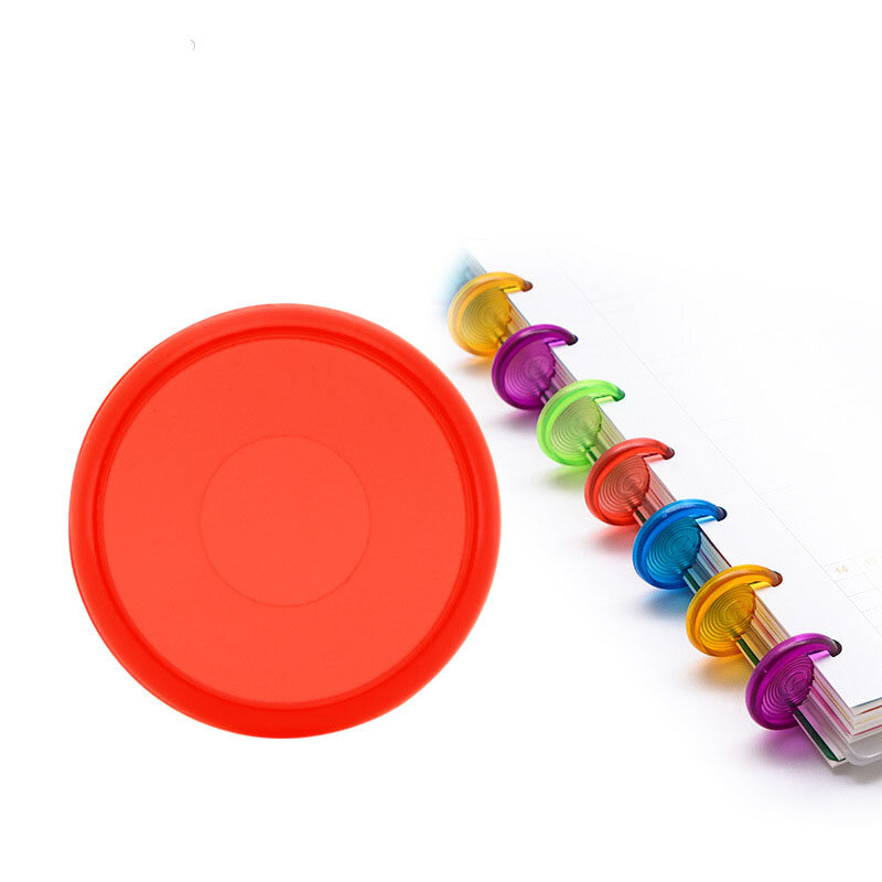 30PCS24MM jelly przezroczysty kolor klamra plastikowa tarcza disc DIY 360 stopni obracanie ręcznie książka wiążące klamra wiążące materiały eksploatacyjne