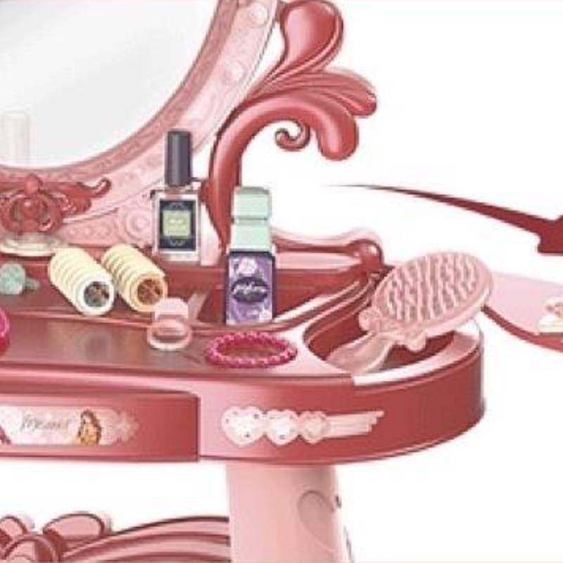 IQUE Table Princess Toy Cosmetics Box Set pour chambre d'enfant, maison de fille