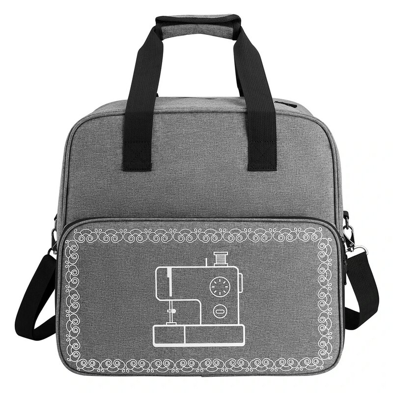 Сумка-Органайзер NEW2022 для швейной машинки, большая Многофункциональная портативная сумка-тоут серого цвета для хранения, дорожный Домашний...