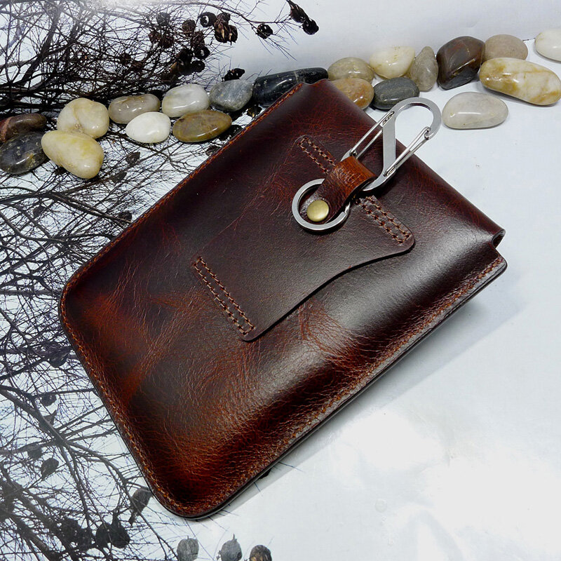 Blongk جلد طبيعي صغير الخصر حزمة حقيبة بحزام حافظة جواز السفر المحمولة بطاقة و ID حامل العالمي حقيبة مفاتيح السيارة مفتاح WD-HZ