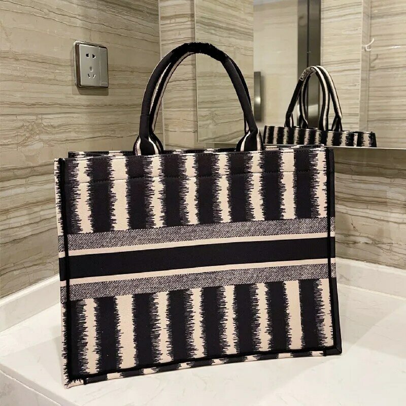 Book Tote series printing D-Stripes  handbag lady bag Designer bag luxury brand sac de luxe femme mochila bolso mujer satchel