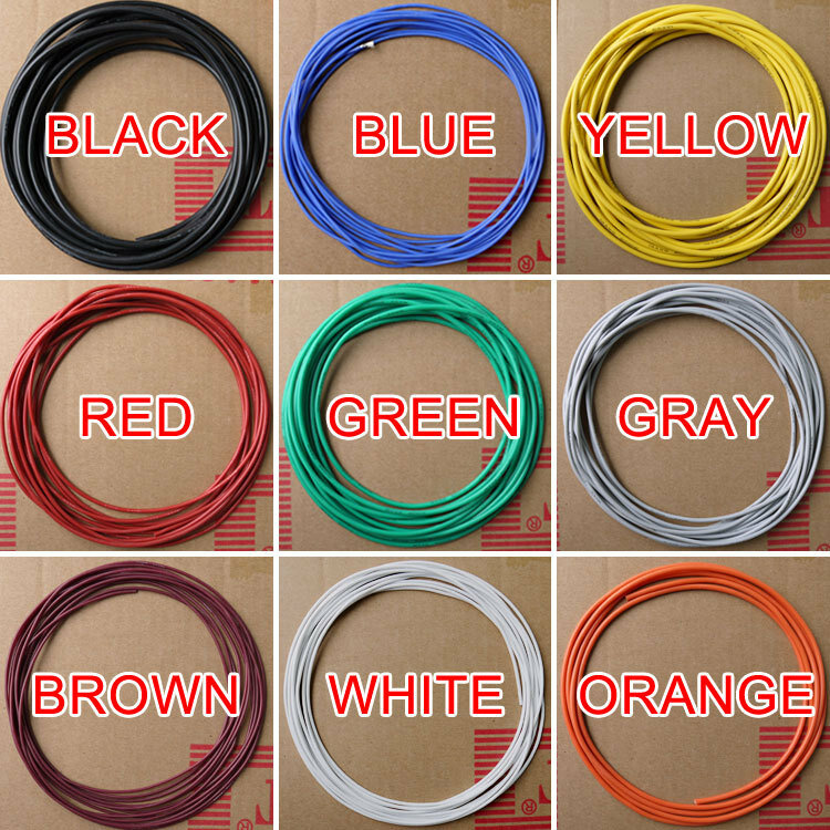 16AWG Silicone Gel Rubber Wire OD 3mm Flexible Cable High Temperature Insulated Copper Ultra Soft Electron DIY Line Colorful