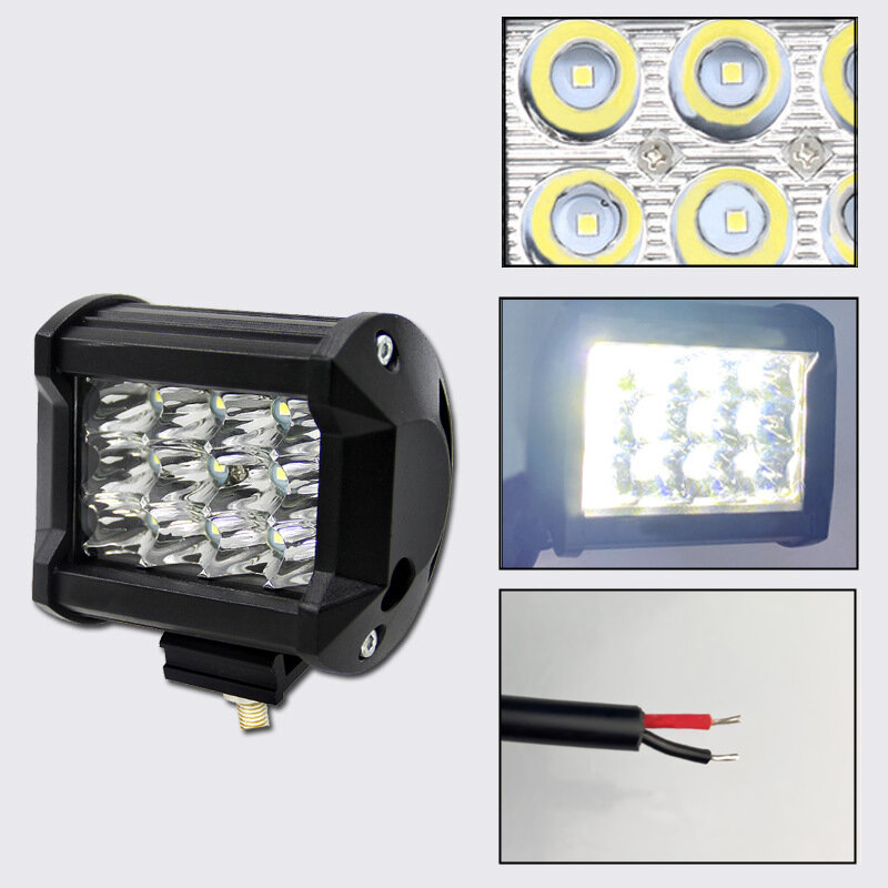 12 В 24 в светодиодный рабочий свет для внедорожника точечный прожектор комбинированный светодиодный фсветильник рь для грузовика автомобил...
