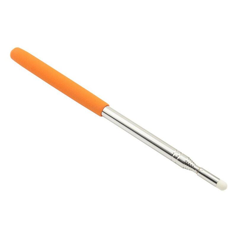 Ponteiro eletrônico de aço inoxidável para professores, caneta esticável com tela touch de 1.2m