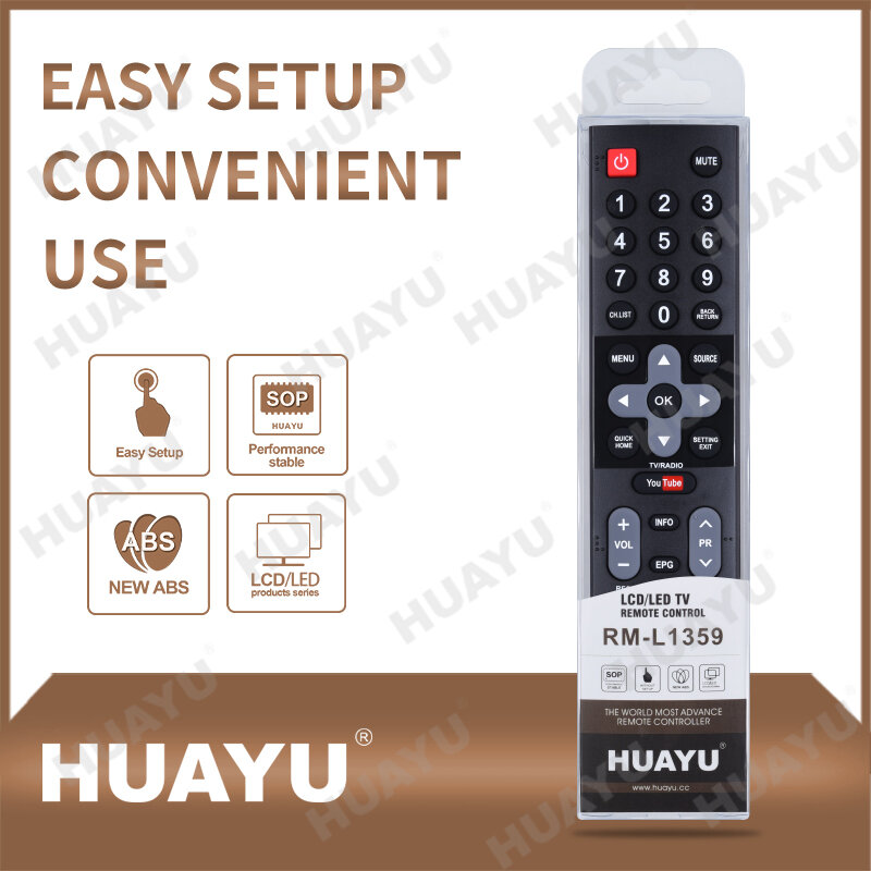 Controle remoto universal RM-L1359 para lcd/led skyworth tv substituição controle remoto
