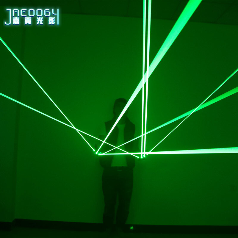 2021 nowe wysokiej jakości rękawice z zielonym laserem koncert Bar pokaż świecące kostiumy Prop Party piosenkarz DJ taniec oświetlone rękawiczki