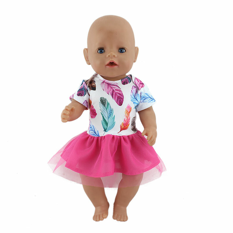 New Sport Dress Doll Clothes Fit 17 inch 43cm Doll Clothes Born Baby Doll Clothes For Baby Birthday Festival Gift