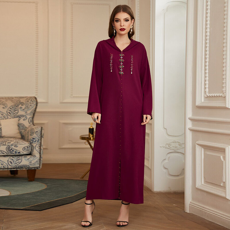 Abaya dubaj turcja arabski muzułmański hidżab sukienka Kaftan Islam odzież Maxi sukienki dla kobiet maroko Vestidos szata Longue Femme