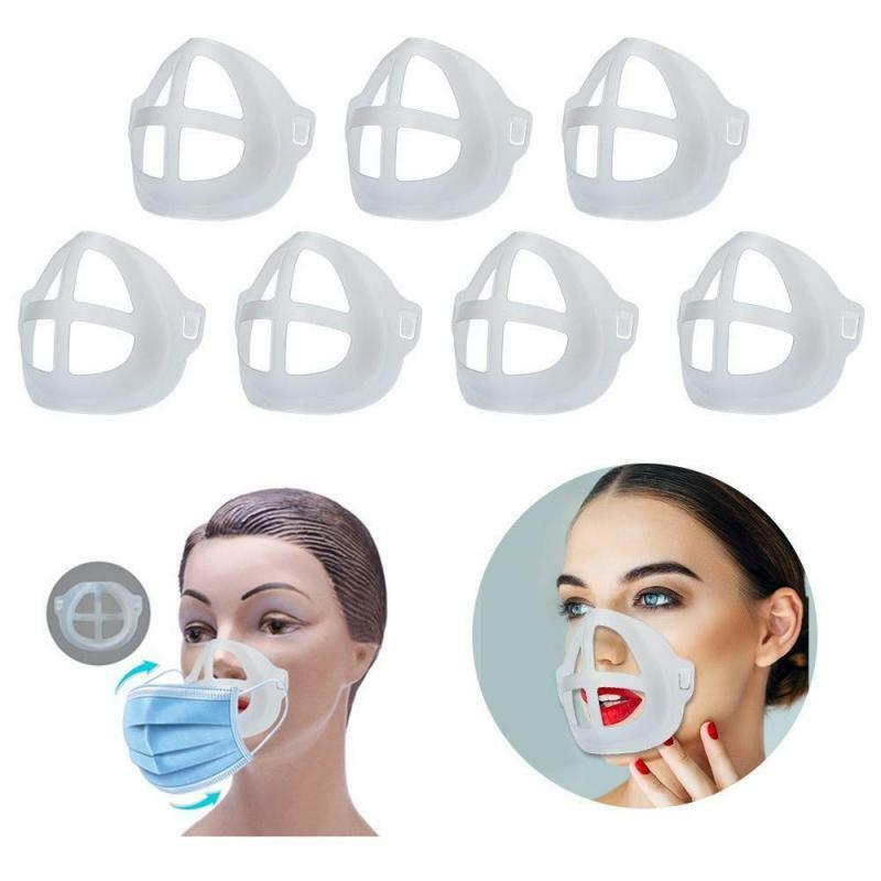Soporte de lápiz labial transpirable, 20/50 Uds., espacio de respiración, aumento de la nariz, soporte de máscara 3D, combinaciones de productos universales Unisex