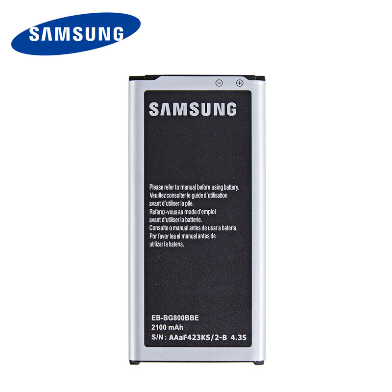 Оригинальный аккумулятор SAMSUNG для Samsung GALAXY S5 mini S5MINI, мобильный телефон с аккумулятором 2100 мА/ч для SAMSUNG GALAXY S5, S5MINI, EB-BG800BBE, G870A, G870W, мобильный тел...