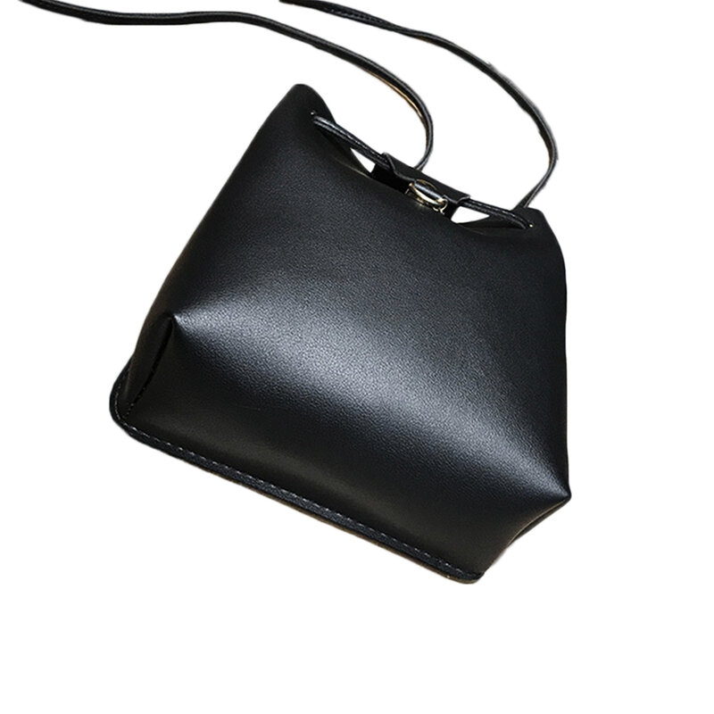 Mini sac à bandoulière en cuir PU pour femmes, sacoche à main, pochette solide, nouvelle collection