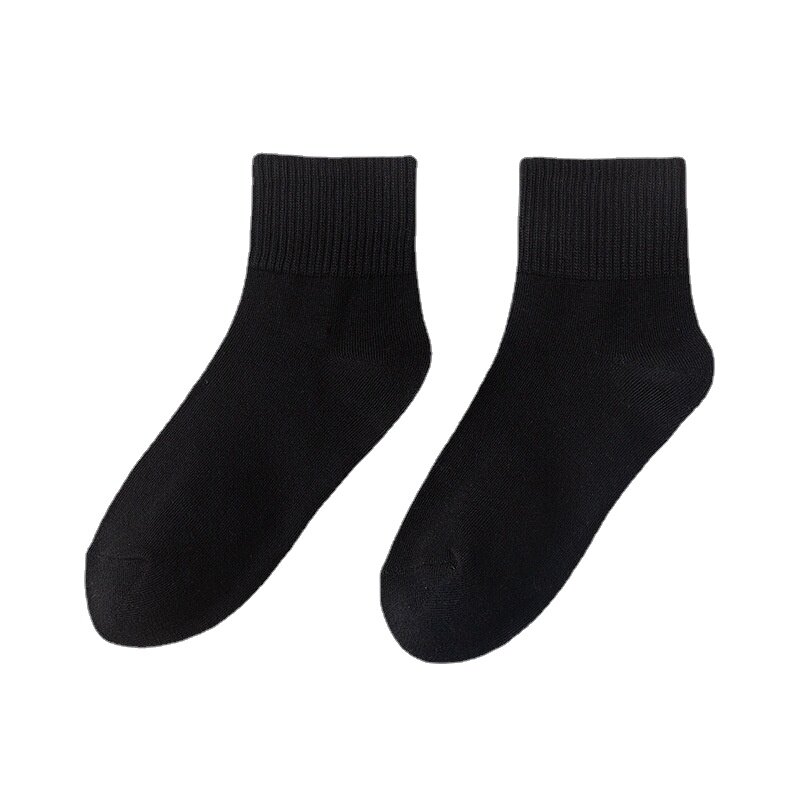 COZOK Classic New Loose Socks Women 200 aghi in cotone a costine tinta unita 10 tipi di 4 stagioni calze da donna quotidiane di base