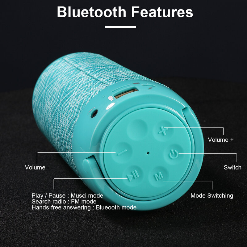 Портативная Bluetooth Колонка TG113C TG117 TG113, водонепроницаемая звуковая панель, FM-радио, сабвуфер, Беспроводная колонка