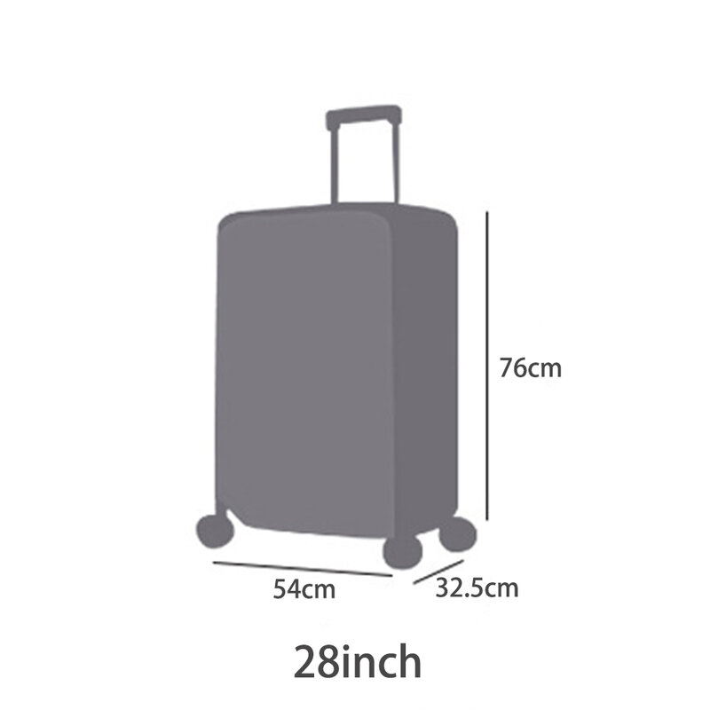 Cubierta de maleta impermeable para viaje, cubierta de equipaje transparente de PVC, tamaño grueso 20/22/24/26/28, protector a prueba de polvo