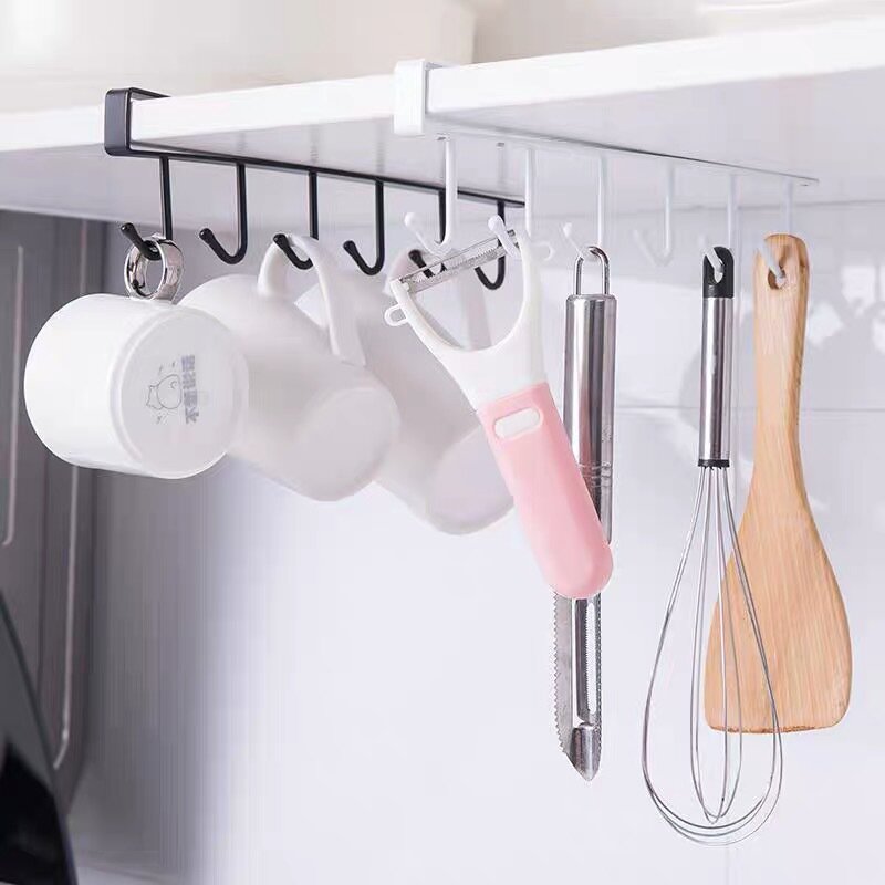 ORZ Küche Utensilien Veranstalter Regal Lagerung Handtuch Haken Haushälterin Kleiderbügel Schrank Lagerung Regale Für Küche Bequemlichkeit