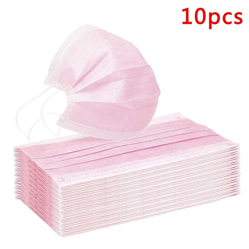 30pcs 3ply Mask Black Mouth Cover Mouth Nose Soft And Breathable Facemask Mascarilla Mouth-muffle Face Cover Halloween Cosplay