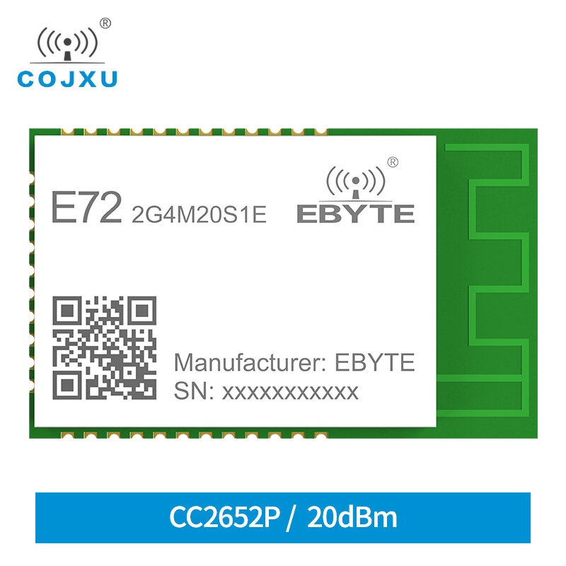 CC2652P Multi-Protocol โมดูลไร้สาย2.4GHz 20dBm 100MW SMD SoC โมดูลเกรดอุตสาหกรรมไร้สาย E72-2G4M20S1E