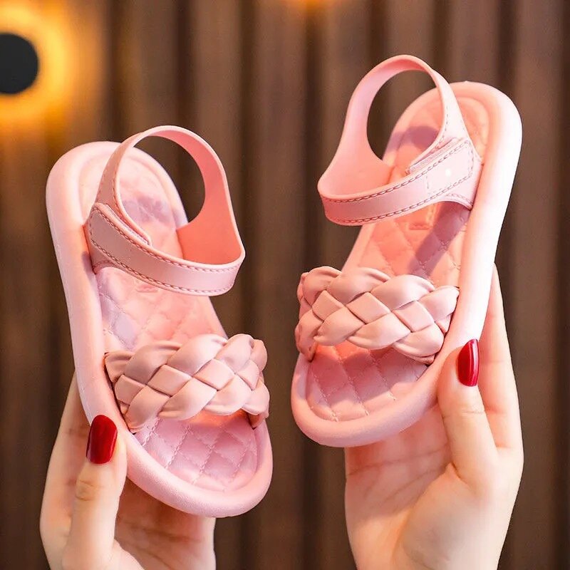 Сандалии Baotou для девочек 2-6 лет, Нескользящие, мягкая подошва, пляжная обувь, летние сандалии, 2021