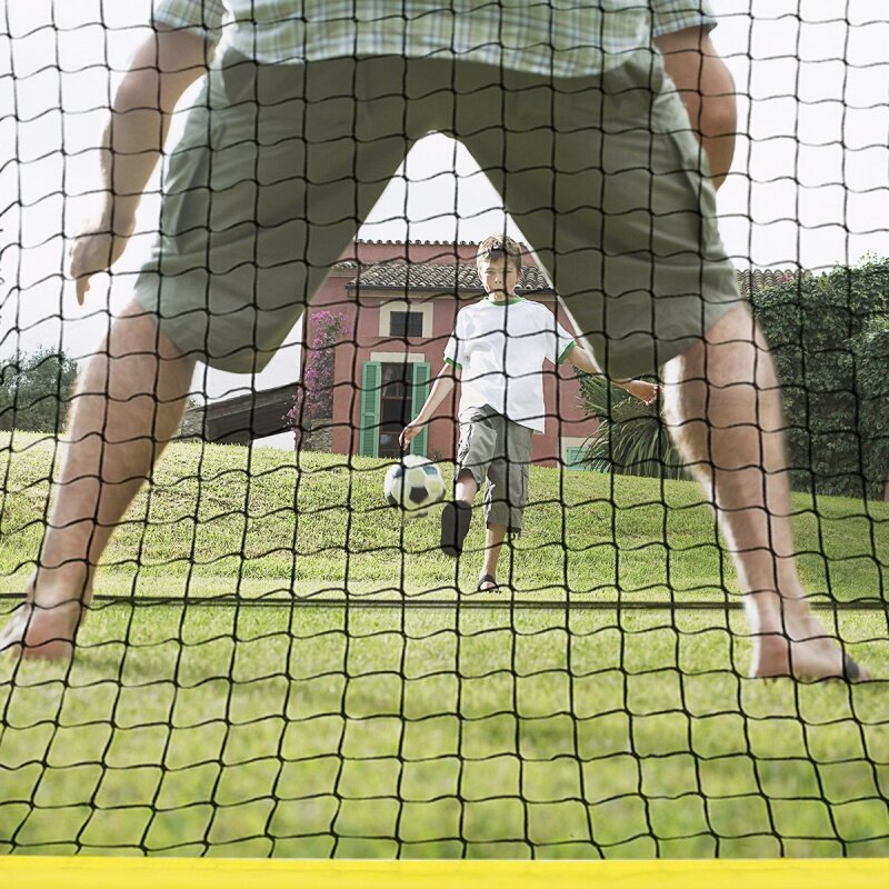 กีฬาเด็ก Mini ชุดเป้าหมายฟุตบอล-Backyard/ในร่มสุทธิและชุดบอลแบบพกพาพับเยาวชนฟุตบอลเป้าหมาย