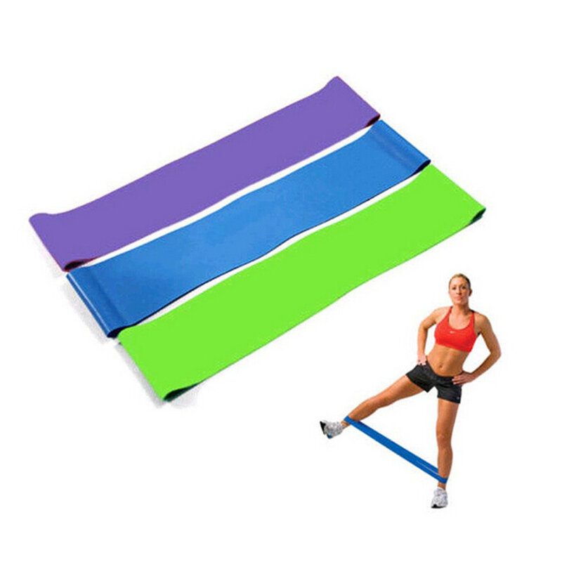 Resistance Band Loop Yoga Pilates Home GYM Fitness Exercise Workout Training Body Pilates Strength Training 4.18