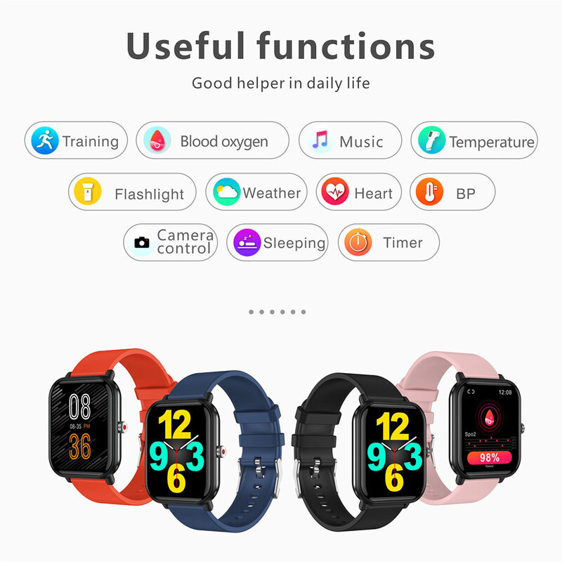 Q9 pro relógio inteligente homem 1.7 polegada monitor de freqüência cardíaca pulseira inteligente esporte fitness relógio inteligente relógio digital smartwatch 2021