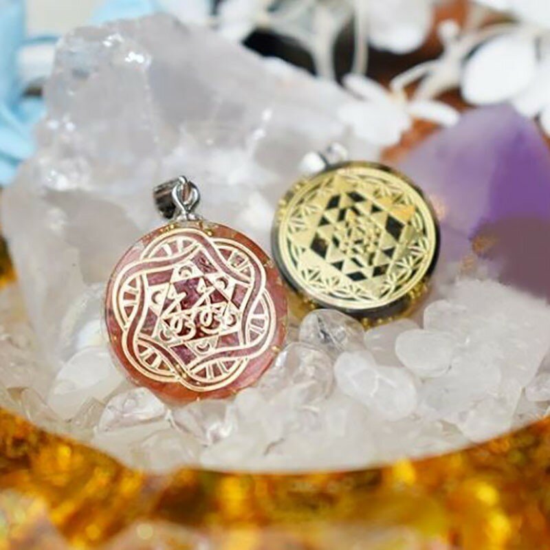 Orgonit naturalny kryształowy naszyjnik energia kryształ Reiki charms wisiorek biżuteria dla kobiety Amulet C0105