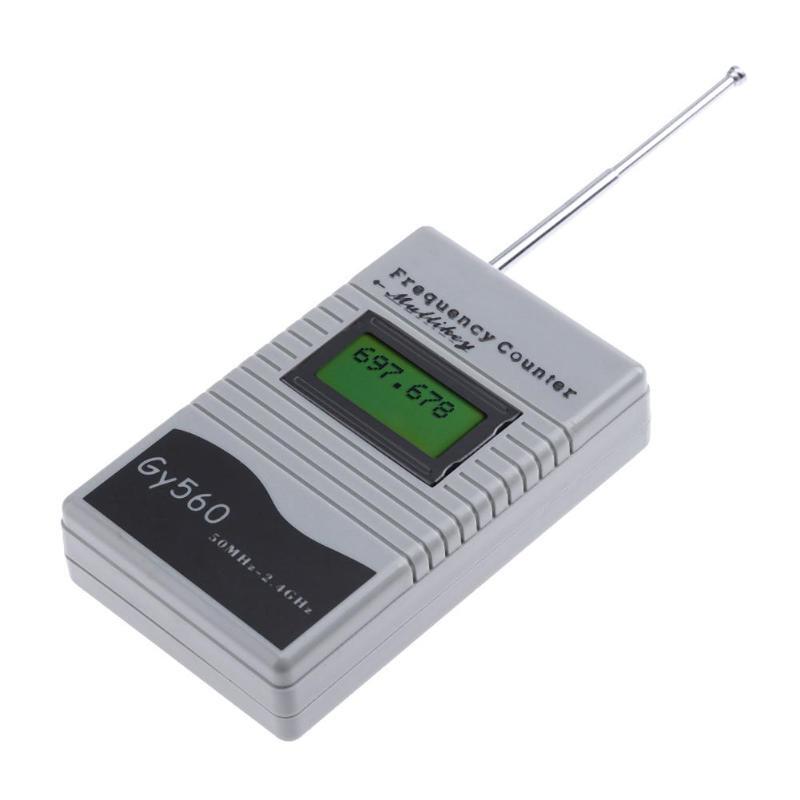 Digital Counter 7จอLCDสำหรับTwo WayวิทยุGSM 50 MHz-2.4 GHz GY560ความถี่counter Meter