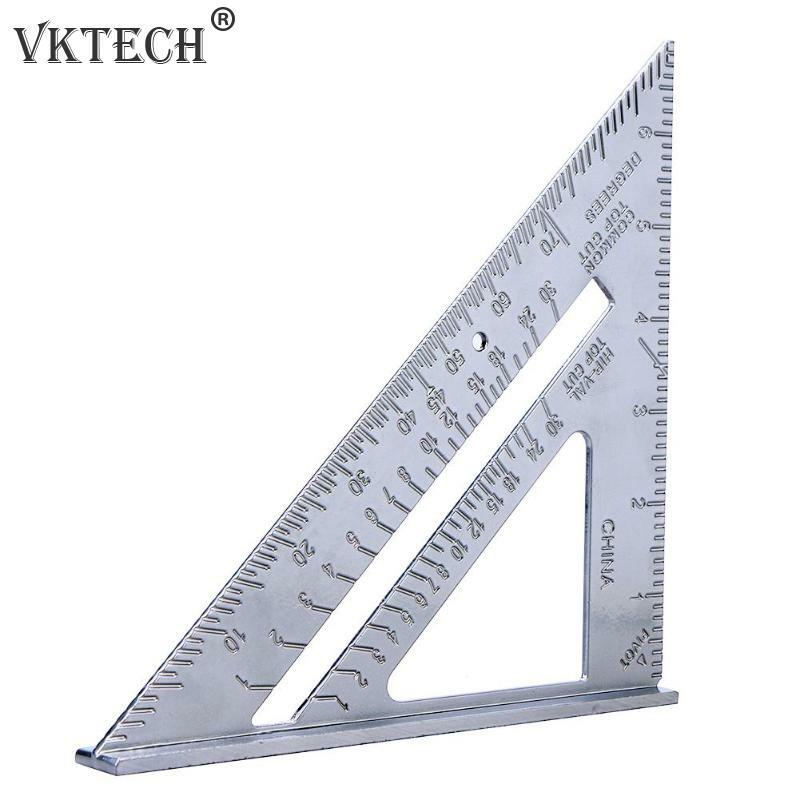 7inch Aluminum Speed Square Triangle Angle Protractor Measuring Tool Multi-function Protractor Angle Measurment