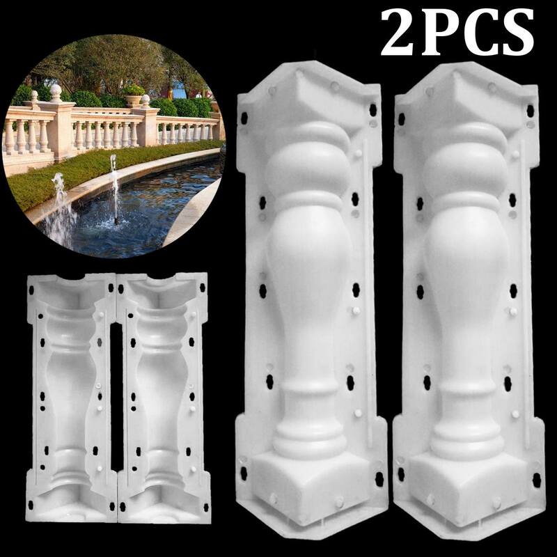 Molde de columna romana para construcción, barandilla de cemento, yeso y hormigón para balcón, jardín y piscina, 60x14cm