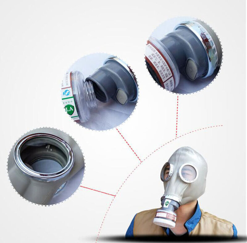 2 in 1 di Verniciatura A Spruzzo Militare Russo sovietico gas maschera Chemcial Pieno Viso Viso pezzo Industria Respiratore