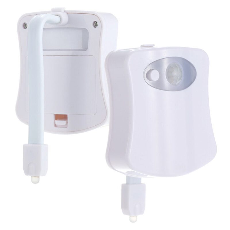 トイレ用モーションセンサー付き防水LEDランプ,トイレ,キッチン用ライト,8色展開