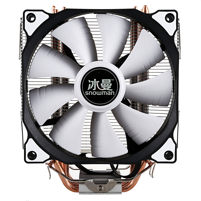 SNOWMAN CPU Cooler Master 4 Pure Copper Heat-pipes freeze Tower Cooling System CPU Cooling Fan with PWM Fans