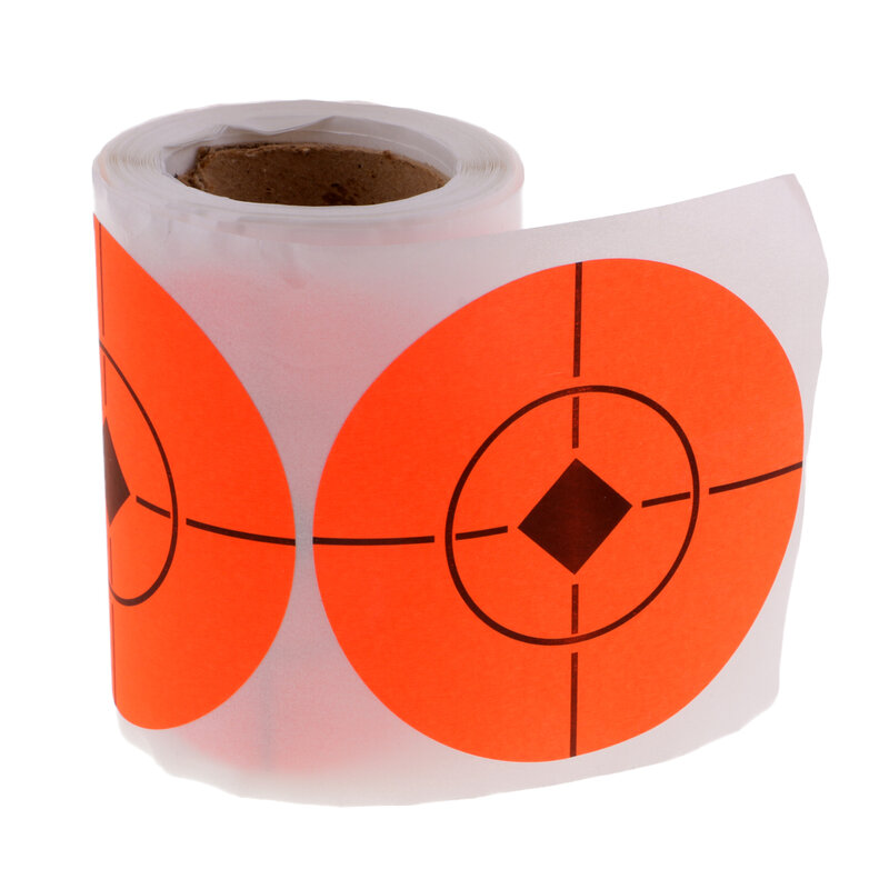 100 Pcs Neon Perekat Target 3 ''Kertas Target Menembak Target Stiker Berburu Pelatihan Menembak Paintball Aksesoris